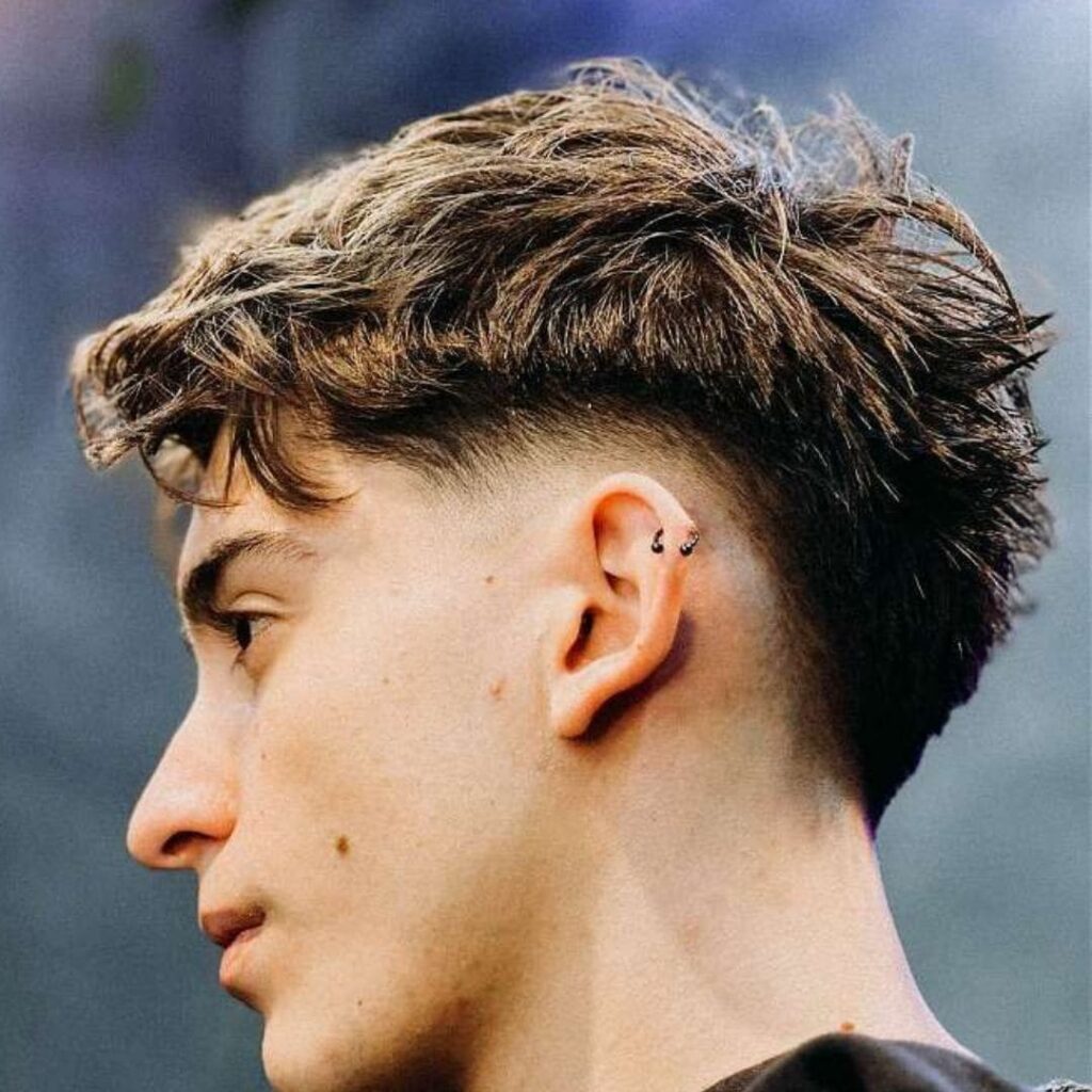 Burst Fade Mullet Haircut style