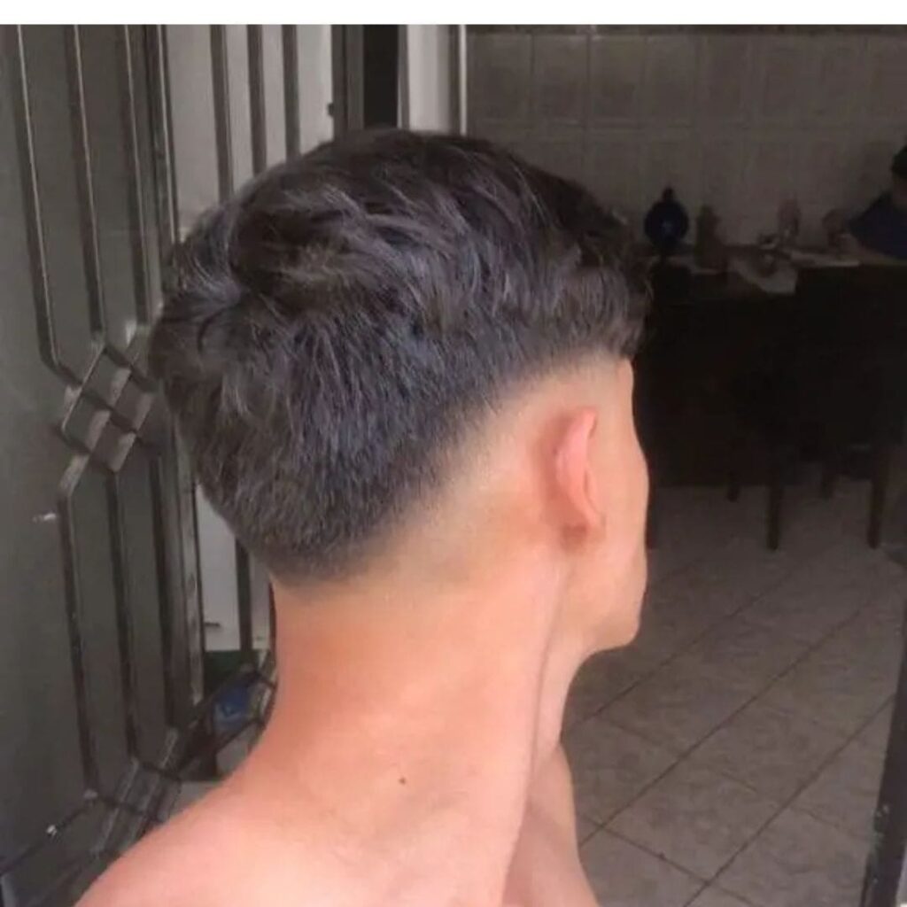 High-Fade Mullet Haircut style