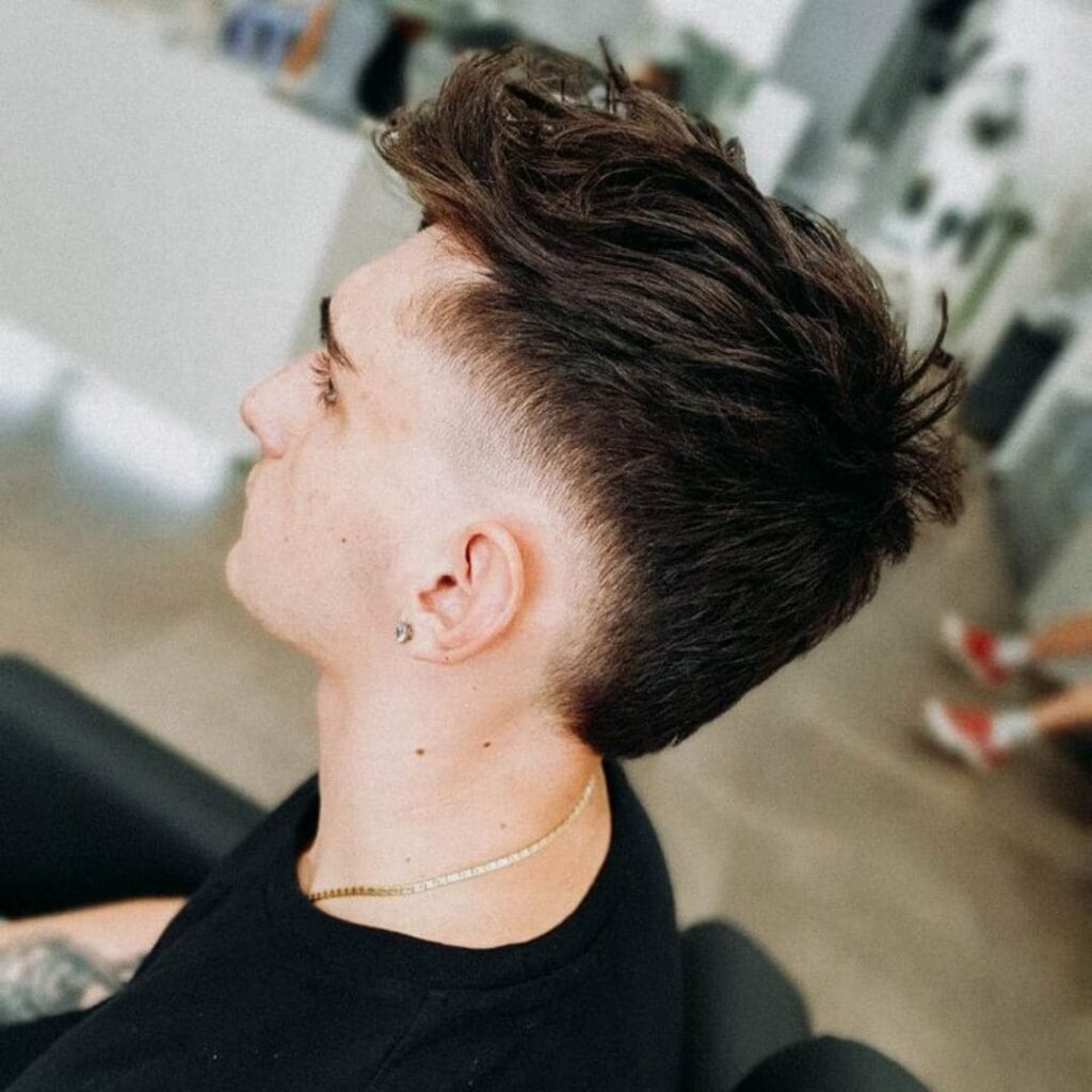 Mid-Fade Mullet Haircut style