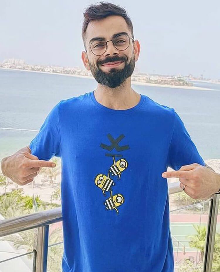 Virat Kohli - Short fade hairstyle